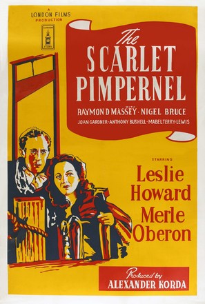 The Scarlet Pimpernel - British Movie Poster (thumbnail)