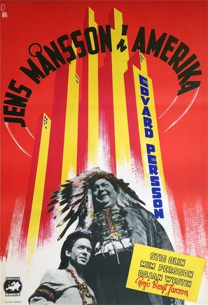 Jens M&aring;nsson i Amerika - Swedish Movie Poster (thumbnail)