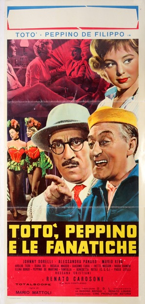 Tot&ograve;, Peppino e le fanatiche - Italian Movie Poster (thumbnail)