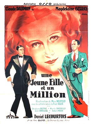 Une jeune fille et un million - French Movie Poster (thumbnail)