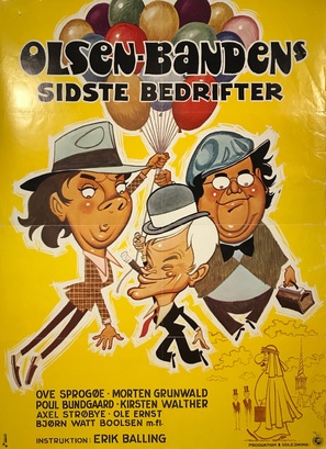 Olsen-bandens sidste bedrifter - Danish Movie Poster (thumbnail)