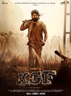 K.G.F: Chapter 1 - Indian Movie Poster (thumbnail)