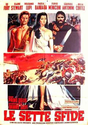 Le sette sfide - Italian Movie Poster (thumbnail)