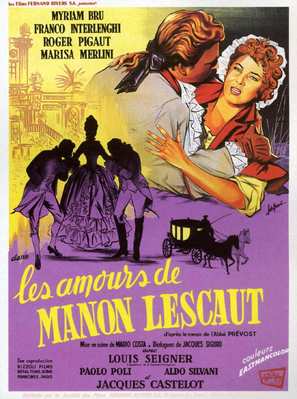 Gli amori di Manon Lescaut - French Movie Poster (thumbnail)