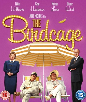 The Birdcage - British Blu-Ray movie cover (thumbnail)