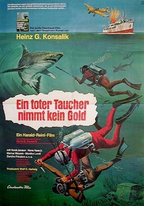 Ein toter Taucher nimmt kein Gold - German Movie Poster (thumbnail)