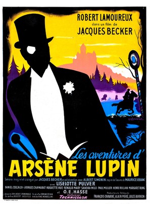 Aventures d&#039;Ars&egrave;ne Lupin, Les - French Movie Poster (thumbnail)