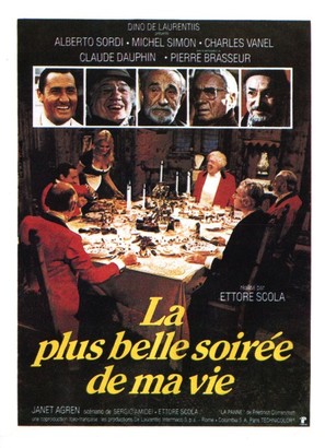 La pi&ugrave; bella serata della mia vita - French Movie Poster (thumbnail)