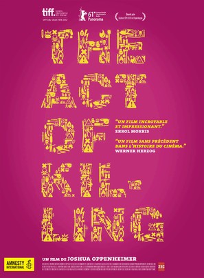 The Act of Killing - French Movie Poster (thumbnail)