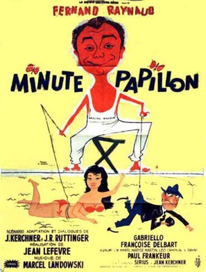 Minute papillon - French Movie Poster (thumbnail)