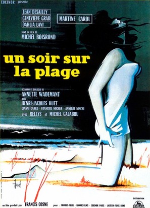 Un soir sur la plage - French Movie Poster (thumbnail)