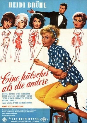 Eine h&uuml;bscher als die andere - German Movie Poster (thumbnail)