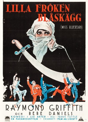 Miss Bluebeard - Swedish Movie Poster (thumbnail)