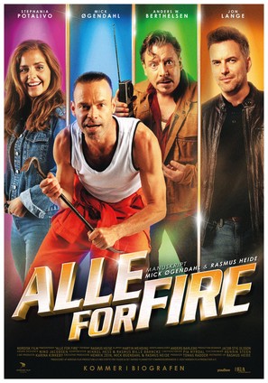 Alle for fire - Danish Movie Poster (thumbnail)