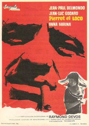Pierrot le fou - Spanish Movie Poster (thumbnail)