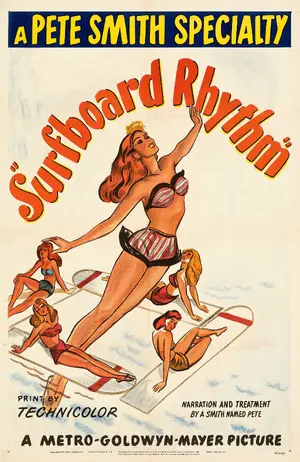 Surfboard Rhythm Poster