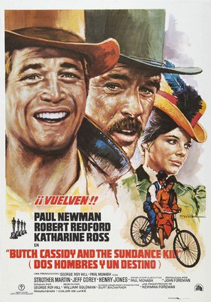 Butch Cassidy and the Sundance Kid - Spanish Movie Poster (thumbnail)