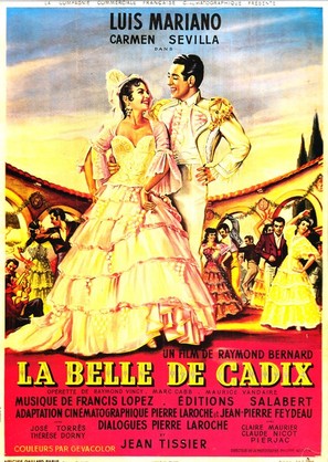 La belle de Cadix - French Movie Poster (thumbnail)