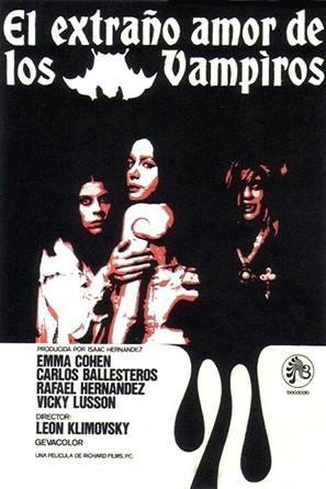 El extra&ntilde;o amor de los vampiros - Spanish Movie Poster (thumbnail)