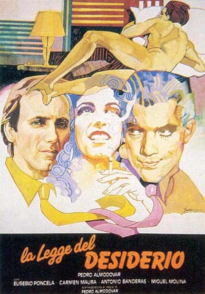 La ley del deseo - Italian Movie Poster (thumbnail)