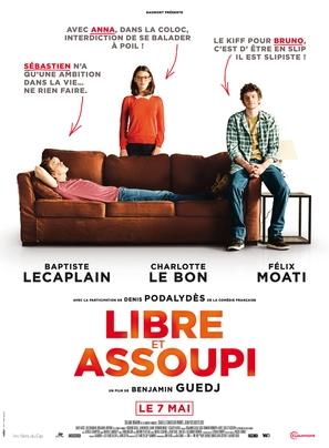 Libre et assoupi - French Movie Poster (thumbnail)