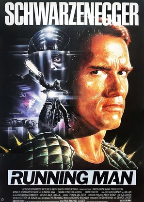The Running Man - German Movie Poster (thumbnail)