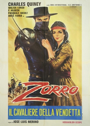 Zorro il cavaliere della vendetta - Italian Movie Poster (thumbnail)