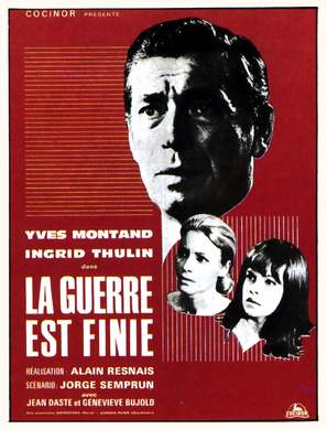 La guerre est finie - French Movie Poster (thumbnail)
