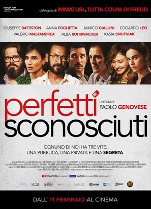 Perfetti sconosciuti - Italian Movie Poster (thumbnail)