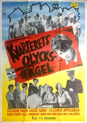 Kvarterets olycksf&aring;gel - Swedish Movie Poster (thumbnail)