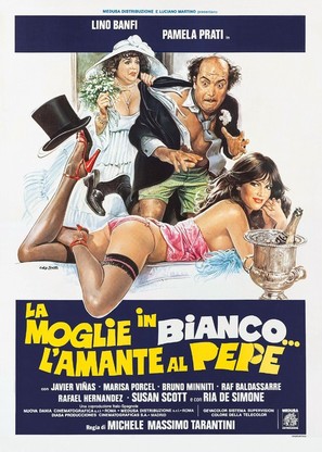 La moglie in bianco... l&#039;amante al pepe - Italian Movie Poster (thumbnail)