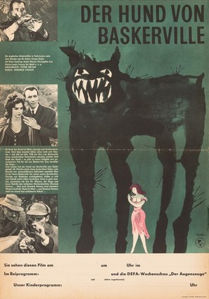 The Hound of the Baskervilles - German Movie Poster (thumbnail)