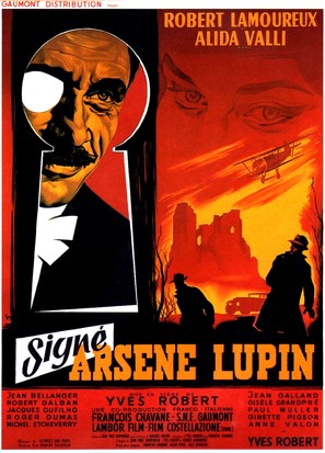 Sign&eacute; Ars&egrave;ne Lupin - French Movie Poster (thumbnail)