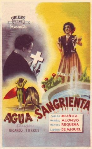 Agua sangrienta - Spanish Movie Poster (thumbnail)