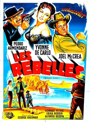 Border River - French Movie Poster (thumbnail)