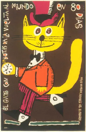 Nagagutsu o haita neko: Hachijû nichikan sekai isshû  Poster