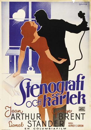 More Than a Secretary - Swedish Movie Poster (thumbnail)