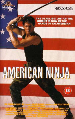 American Ninja - British VHS movie cover (thumbnail)