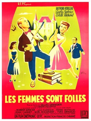 Les femmes sont folles - French Movie Poster (thumbnail)