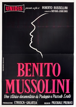 Benito Mussolini - Italian Movie Poster (thumbnail)