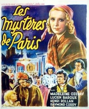 Les myst&egrave;res de Paris - French Movie Poster (thumbnail)