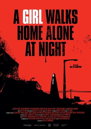 A Girl Walks Home Alone at Night - German Movie Poster (thumbnail)