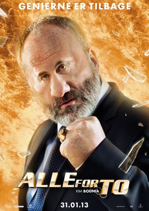 Alle for to - Danish Movie Poster (thumbnail)