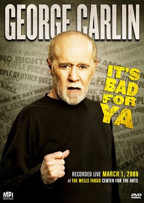 George Carlin... It&#039;s Bad for Ya! - DVD movie cover (thumbnail)