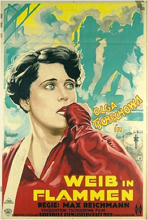 Weib in Flammen - German Movie Poster (thumbnail)