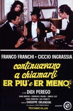 Continuavano a chiamarli... er pi&ugrave; e er meno - Italian Movie Poster (thumbnail)