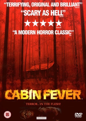 Cabin Fever - British DVD movie cover (thumbnail)