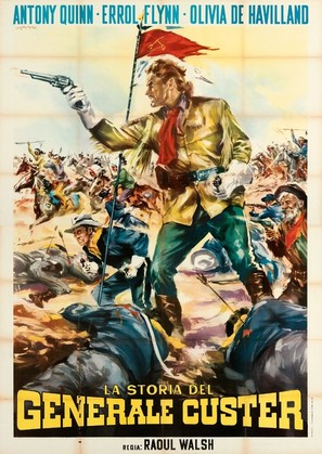 They Died with Their Boots On - Italian Movie Poster (thumbnail)