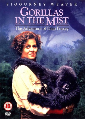 Gorillas in the Mist: The Story of Dian Fossey - British DVD movie cover (thumbnail)