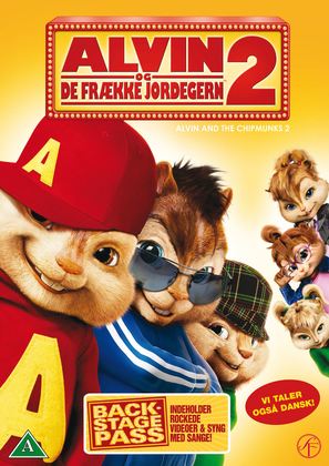Alvin and the Chipmunks: The Squeakquel - Danish Movie Cover (thumbnail)